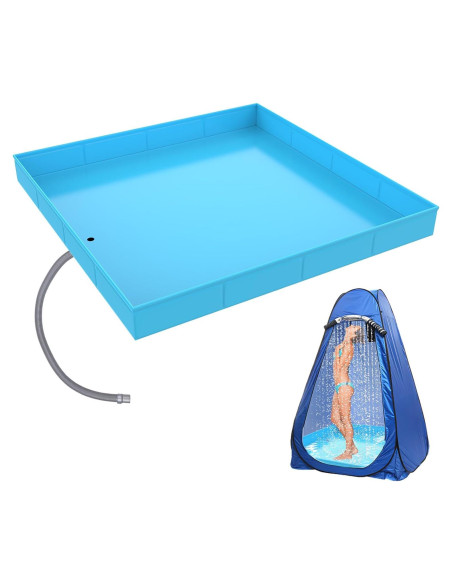 Base de Ducha Portátil ANTEQI HW-006 101.6x101.6cm Azul