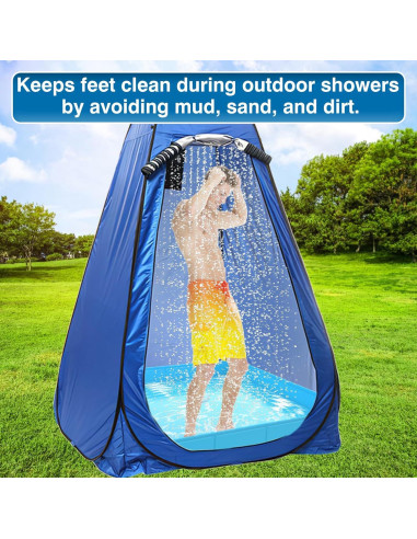 Base de Ducha Portátil ANTEQI HW-006 101.6x101.6cm Azul