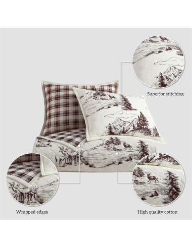 Juego de Colcha Reversible Paseo Road Individual 2 Piezas