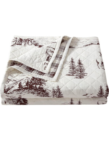 Juego de Colcha Reversible Paseo Road Individual 2 Piezas