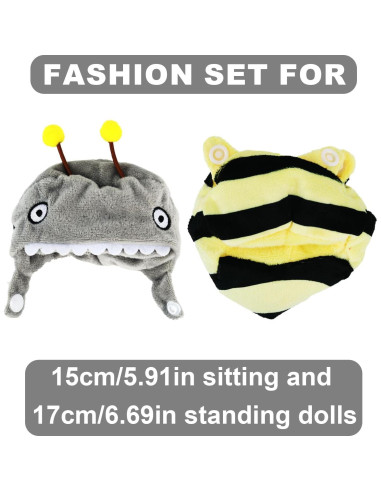 Conjunto Disfraz Abeja BOXOB para Muñeca 15cm y 17cm