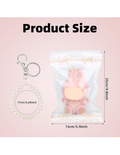 Bolsa de Exhibición de Muñecas Tinoaly 15x25 cm PVC Transparente 2