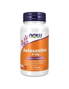 Suplemento Astaxantina 4 mg NOW Foods 90 Gelatinas Blandas