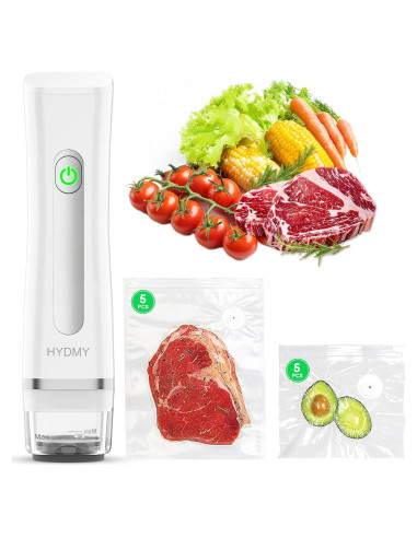 Sellador al vacío portátil HYDMY con 10 bolsas reutilizables