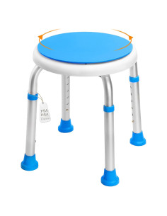 Asiento de Ducha Giratorio 360 Ajustable 39.1-52.1 cm - 158.8 kg