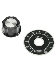 Set de Perillas de Potenciómetro FICEMETOI 6mm con Escala Digital