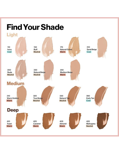 Base Mate Revlon ColorStay 28 g Almendra - Larga Duración