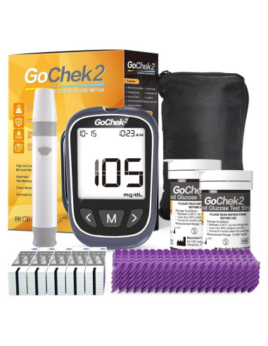 Kit Monitor de Glucosa MicroTech 100 Tiras y Lancetas