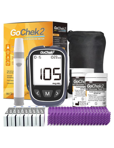 Kit Monitor de Glucosa MicroTech 100 Tiras y Lancetas