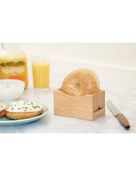 Cortador Sostenedor de Bagel Fox Run 13.34x7.62 cm Marrón