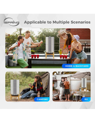 Filtro de Agua de Carbón Activado iSpring FDGF2 11.4 L/h