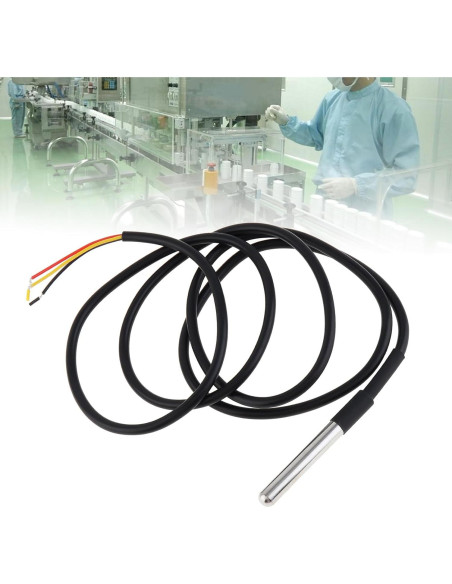 5 Sensores de Temperatura Digital DS18B20 Impermeables 1m