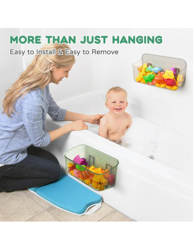 Organizador de Juguetes de Baño Cnbnd 4pcs Transparente