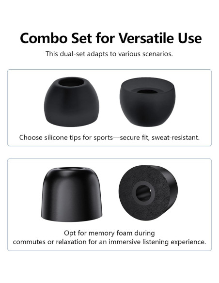 Juego de Puntas de Auriculares KBEAR FT01 Silicona y Espuma