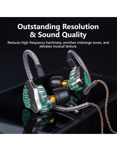 Juego de Puntas de Auriculares KBEAR FT01 Silicona y Espuma