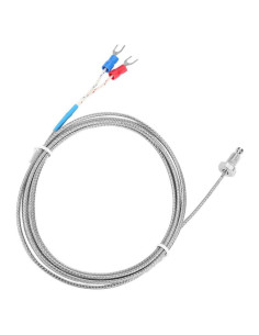 Termopar tipo K Wal front con tornillo M6 y cable 2m