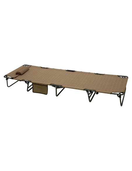 Cama de Camping Plegable SUNNYFEEL Caqui 136 kg 194x63 cm Cama de Camping Plegable SUNNYFEEL Caqui 136 kg 194x63 cm