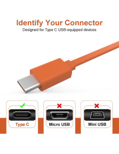 Cargador Rápido USB Tipo-C Alitutumao 1m Compatible con Auriculares 2