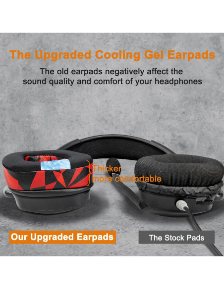 Almohadillas de Reemplazo SOULWIT para Corsair Void - Gel Refrigerante