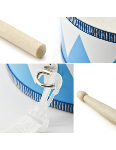 Juego de Tambores para Niños MUSICUBE 20.5 cm Madera Educativo