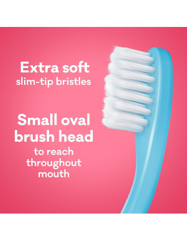 Cepillo de Dientes Grin Kids 100% Reciclado Extra Suave 4 Unidades Azul