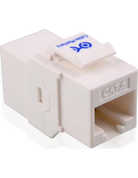 Acoplador Keystone RJ45 Cat6 Cable Matters 5-Pack Blanco