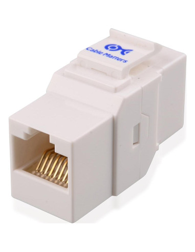 Acoplador Keystone RJ45 Cat6 Cable Matters 5-Pack Blanco