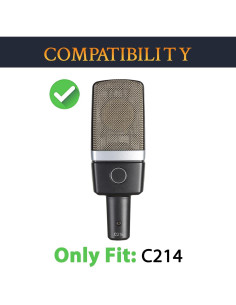 Filtros Pop SOULWIT para Micrófonos AKG C214 - 2 Piezas 2