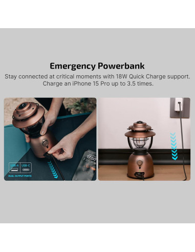 Linterna de Camping OLIGHT Olantern Stretch 500 Lúmenes Recargable