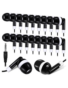 Auriculares a Granel Konohan 25 Pcs para Estudiantes Negro