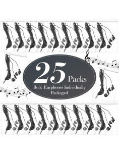 Auriculares a Granel Konohan 25 Pcs para Estudiantes Negro 2