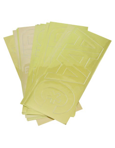 Letras de Vinilo Removibles Westcott Helvetica 7.62 cm Dorado