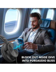 Auriculares Over Ear Cowyawn con Cable 3.5mm Negro 2