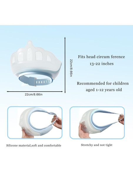 Gorro de Ducha Ajustable para Bebé Snowrose - Azul Gorro de Ducha Ajustable para Bebé Snowrose - Azul