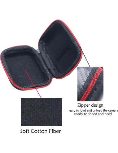 Funda de Transporte GoPro Hero 13 Negra PU Compacta 9x6.5cm