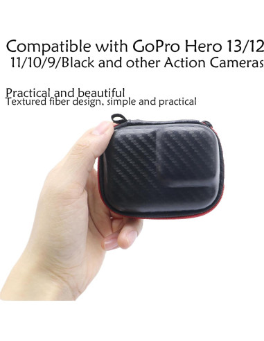 Funda de Transporte GoPro Hero 13 Negra PU Compacta 9x6.5cm
