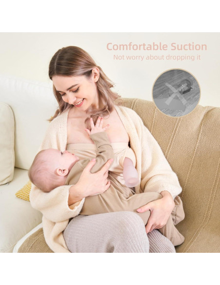 Extractor de Leche Manual Zoka 110ml Silicona Rosa