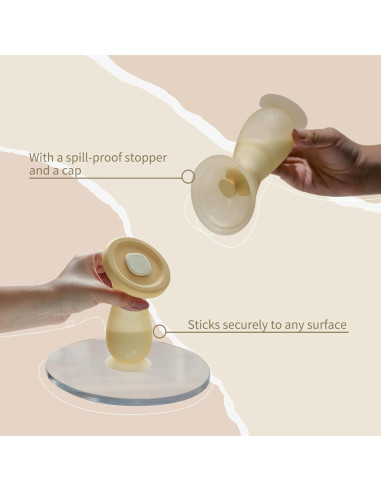 Extractor de Leche Manual Zoka 110ml Silicona Rosa