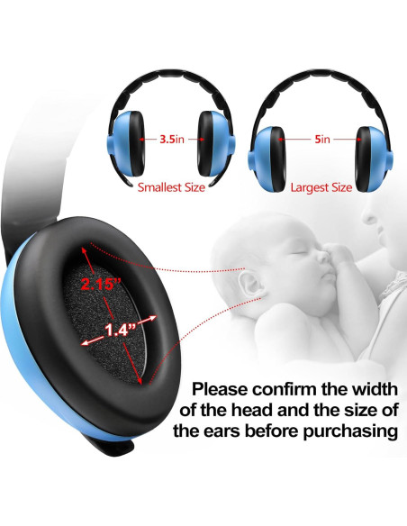 Auriculares de Protección Auditiva BBTKCARE Bebés 0-3 Años Azul