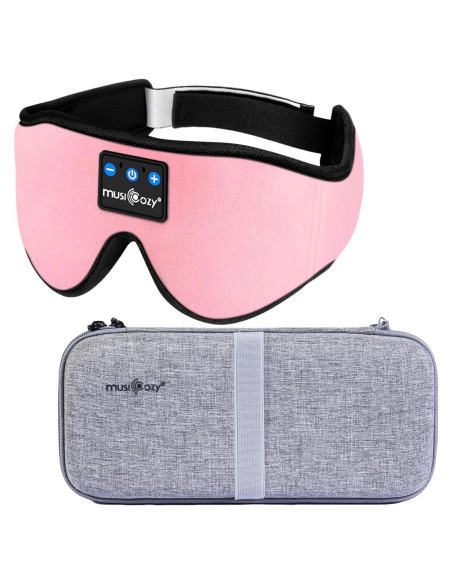 MUSICOZY Máscara de Sueño Bluetooth 3D con Estuche Protector