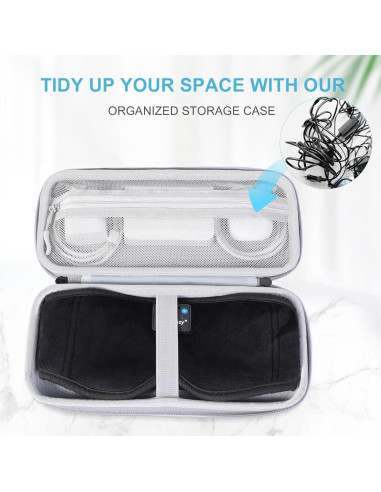 MUSICOZY Máscara de Sueño Bluetooth 3D con Estuche Protector