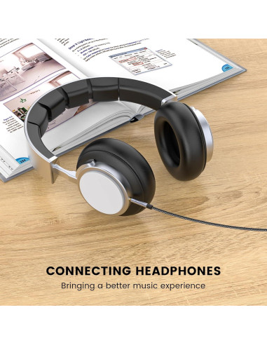 Cable de Audio 3.5mm a 2.5mm MOSWAG 1m para Auriculares Bose JBL