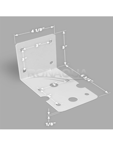 Soporte de Montaje Ronaqua para Filtros Big Blue 10" y 20"