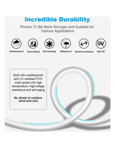 Cable Ethernet CAT 8 DDMALL 6.1m Alta Velocidad 40Gbps