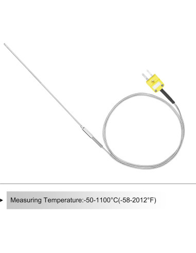 Termopar Tipo K MECCANIXITY Sonda de Temperatura -50 a 1100C