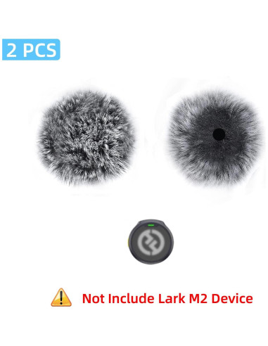 2 Pantallas de Viento para Micrófono Hollyland Lark M2 - Gris