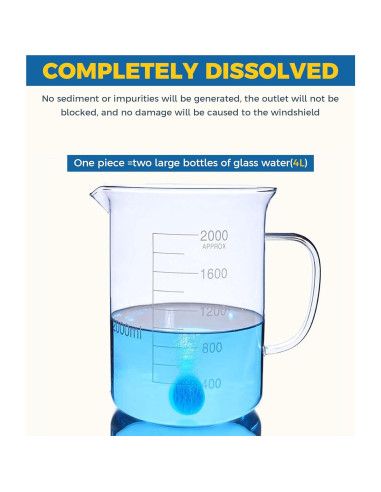 50 Tabletas Limpiaparabrisas UBOG, Detergente Concentrado 100g