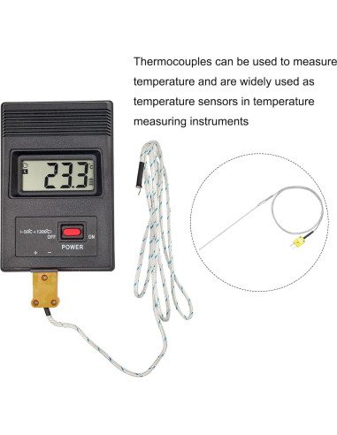 Termopar Tipo K MECCANIXITY Sonda de Temperatura -50 a 1100C