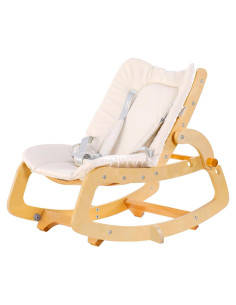 Silla Mecedora Ajustable 3 en 1 MallBest para Bebés Beige