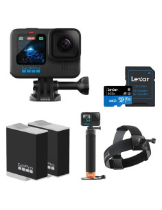 Cámara de Acción GoPro HERO12 Black con Accesorios y 2 Baterías
